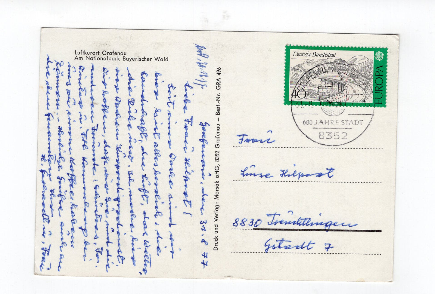 Ansichtskarte Grafenau / Bayerischer Wald