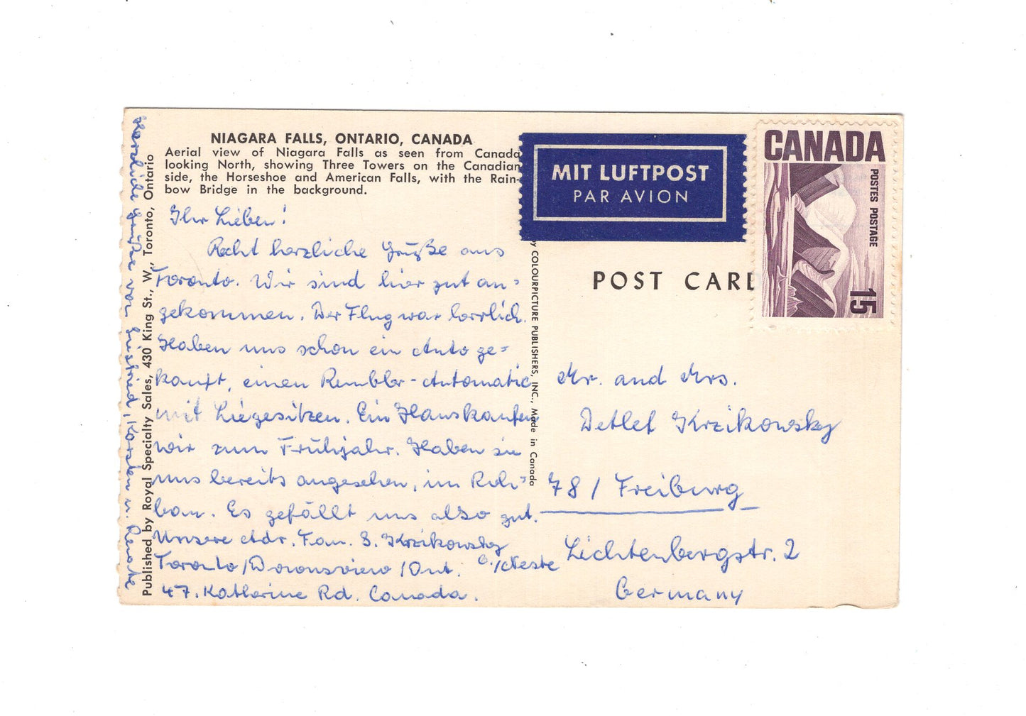 Ansichtskarte Niagara Falls / Ontario / Kanada