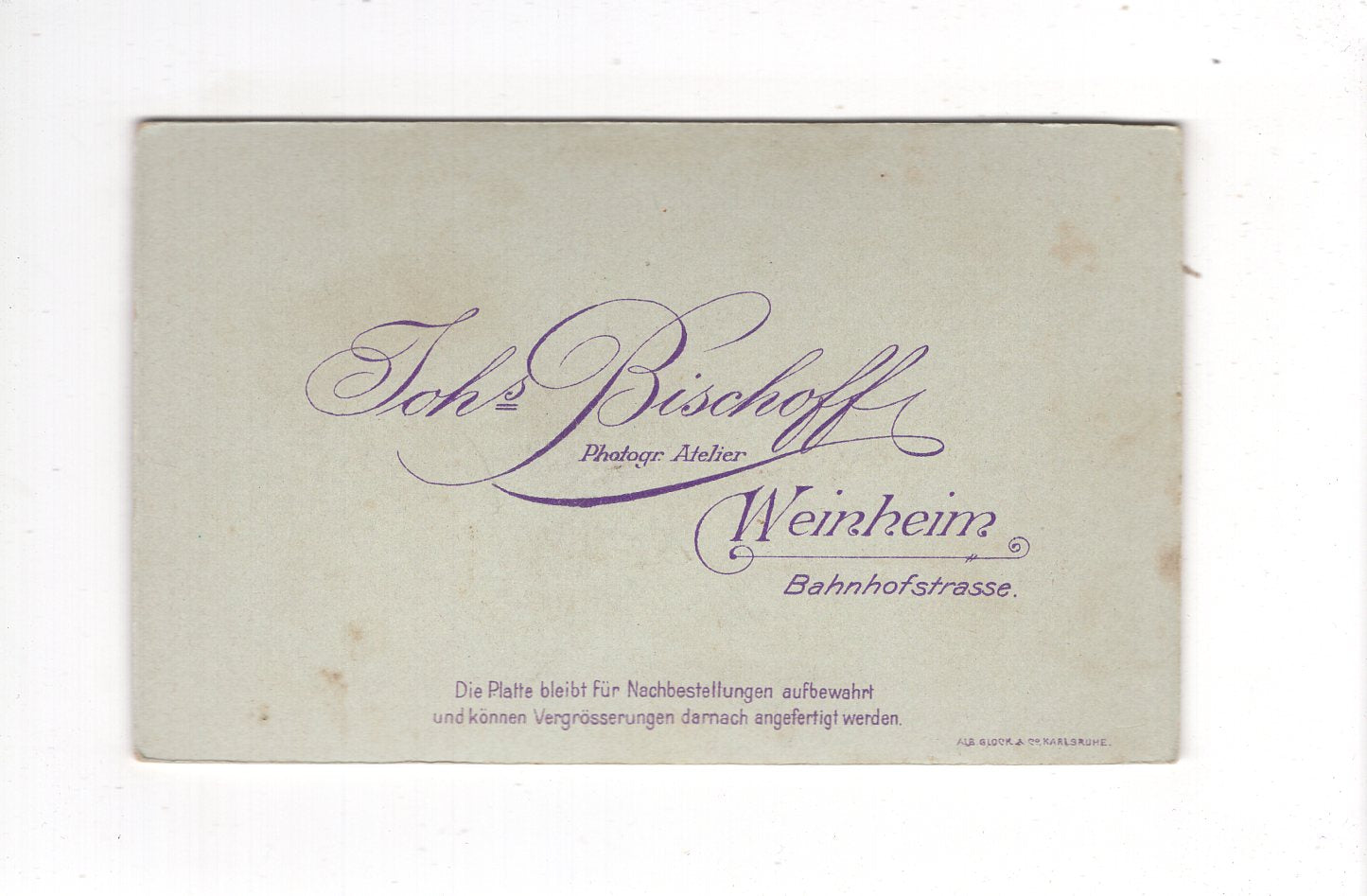 Fotografie Feiner Junge - Weinheim 1900er / CDV N1-06