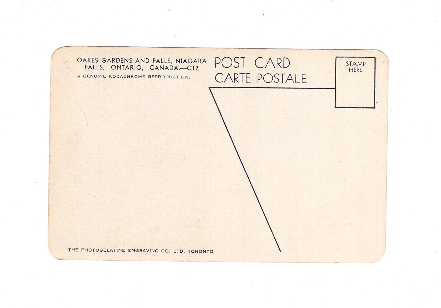 Ansichtskarte Oakes Gardens and Falls / Niagara Falls / Ontario / Kanada