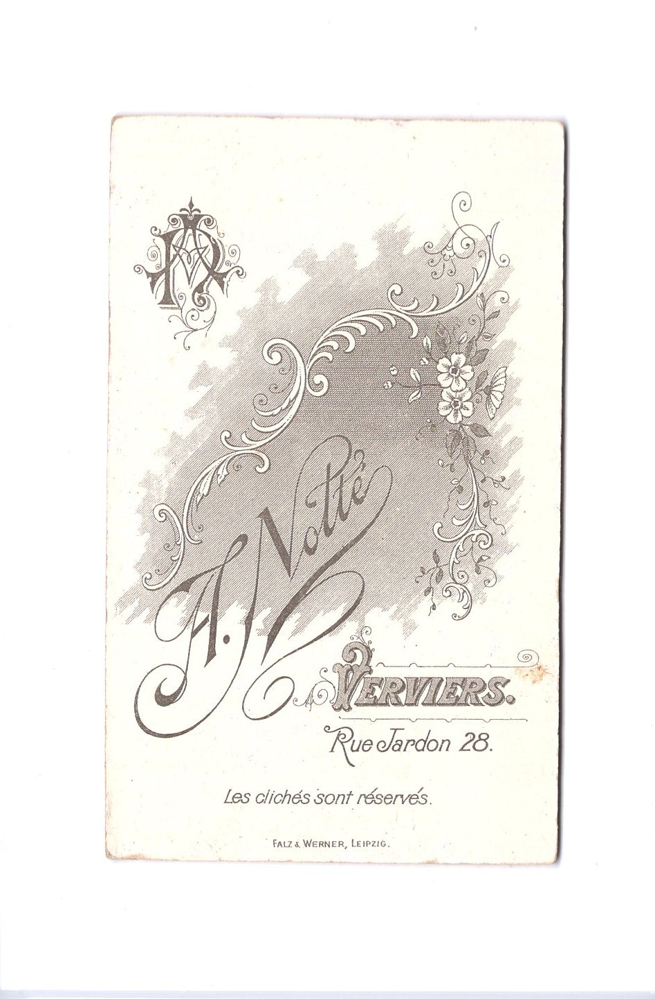 Fotografie Damenportrait - Verviers / Belgien 1890er