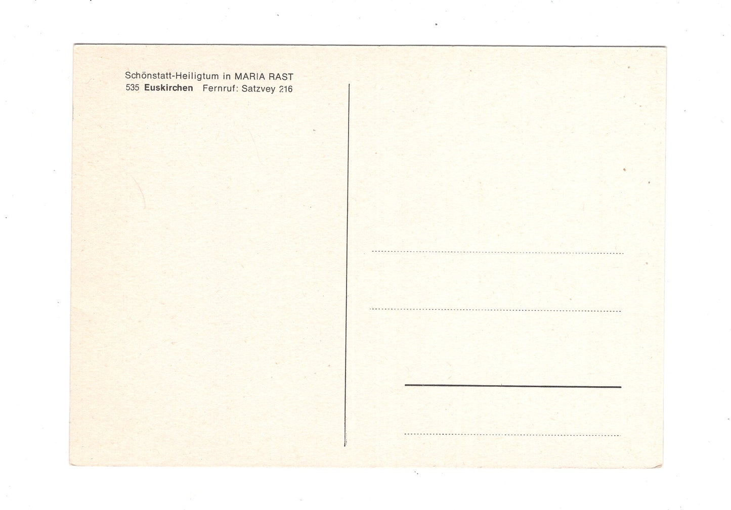 Ansichtskarte Euskirchen / Schönstatt-Heiligtum in Maria Rast