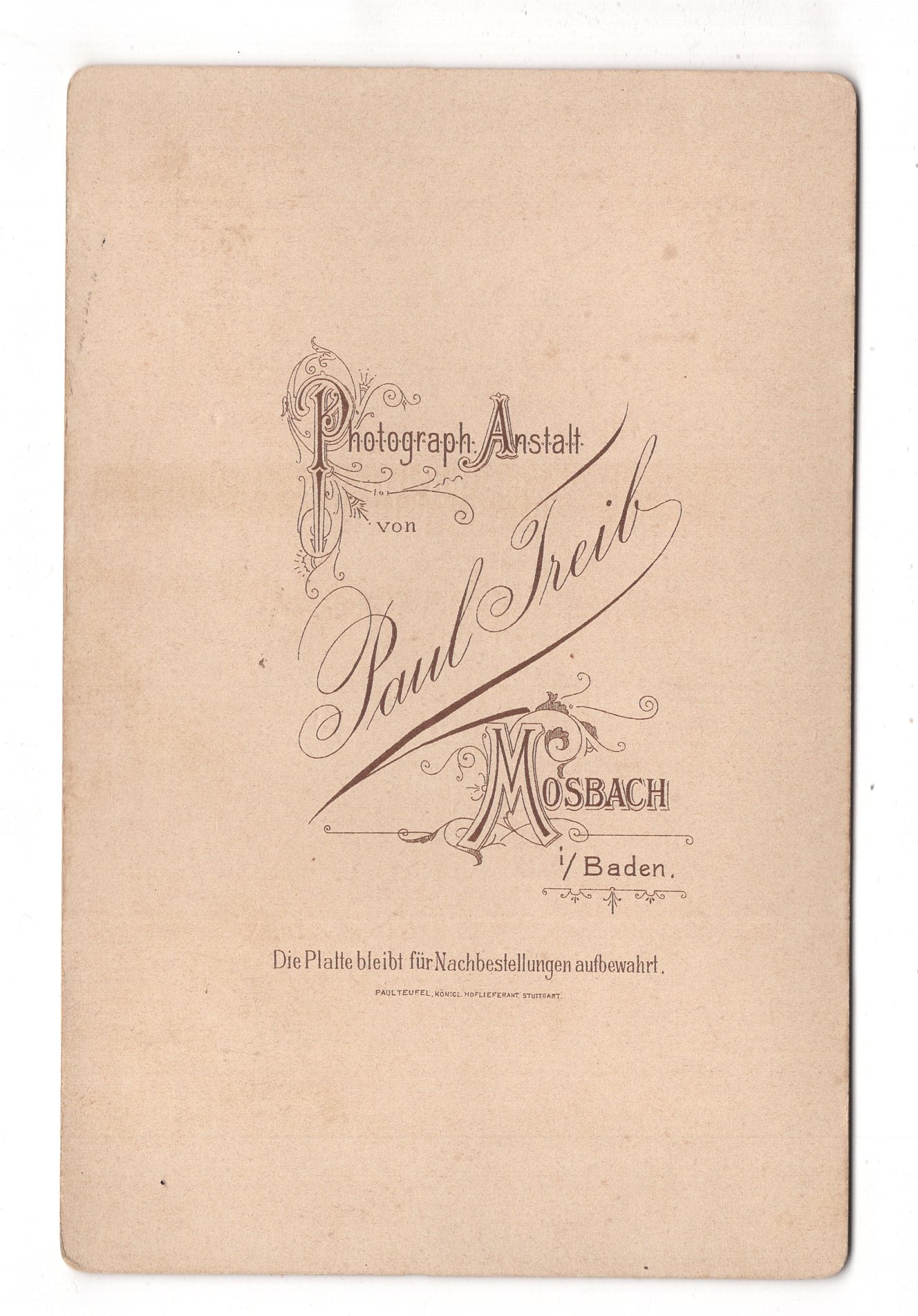 Fotografie Feines Paar - Mosbach in Baden um 1900 / CAB X-34