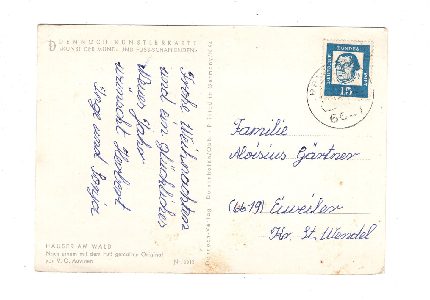 Ansichtskarte Feiertage / Frohe Weihnachten / K1-59