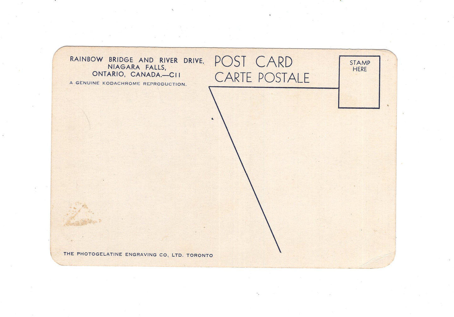 Ansichtskarte Rainbow Bridge and River Drive / Niagara Falls / Ontario / Kanada