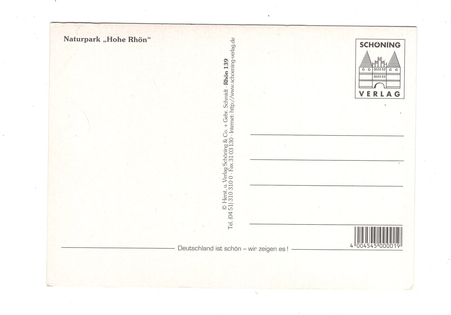 Ansichtskarte Naturpark Hohe Rhön