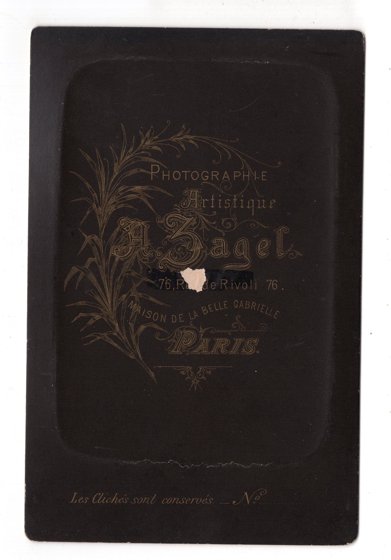 Fotografie Feines Paar - Paris um 1880 / CAB X-34
