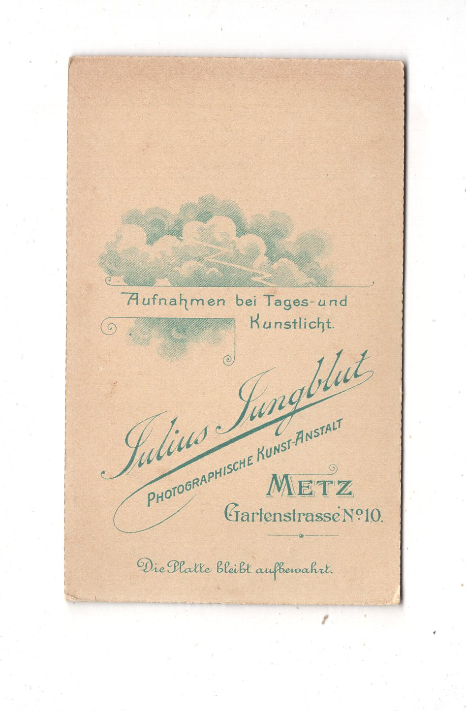 Fotografie Feiner Junge - Metz 1890er / CDV N1-06