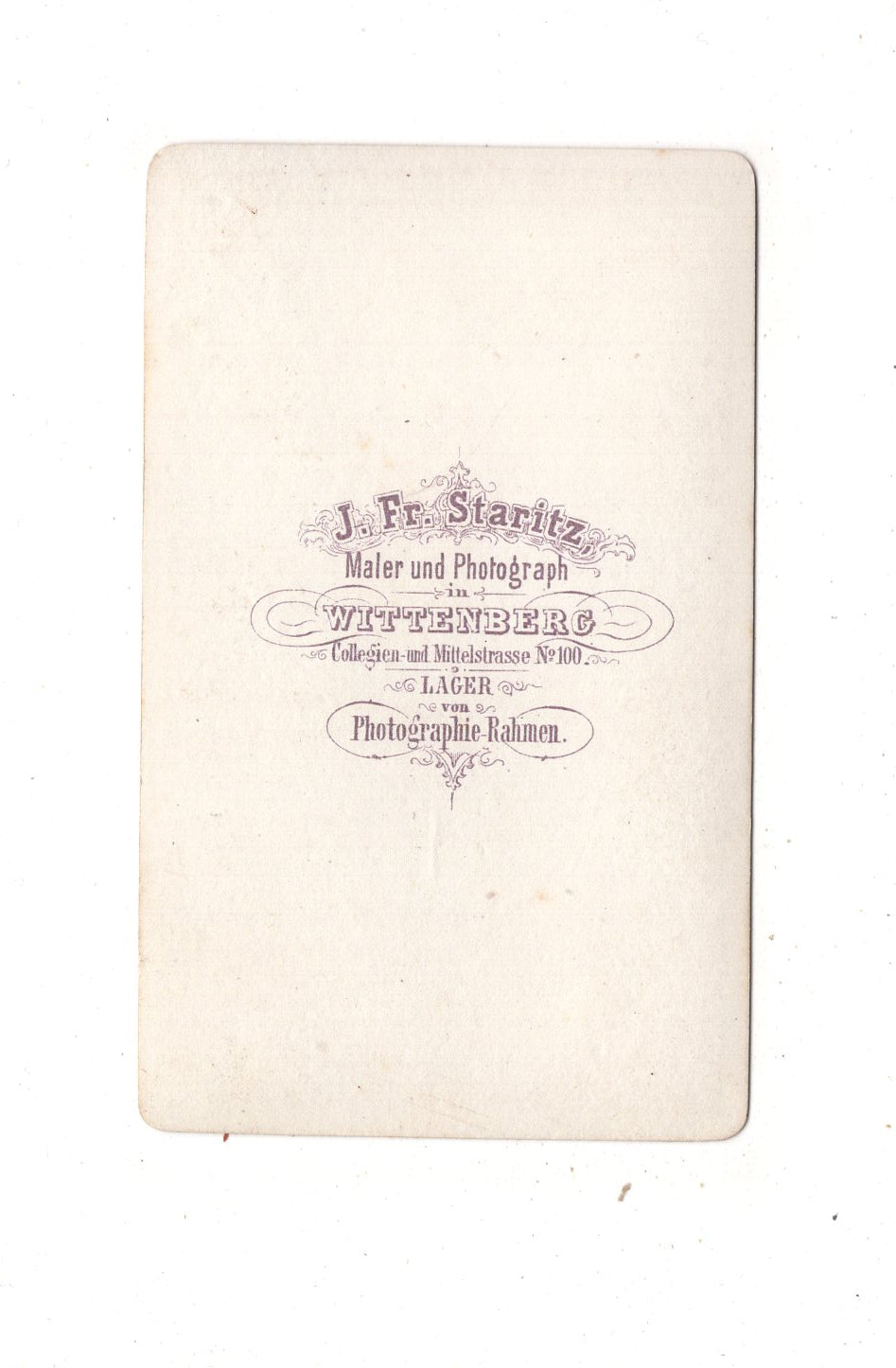 Fotografie Soldat mit Epauletten - Wittenberg 1860er / CDV M1-04