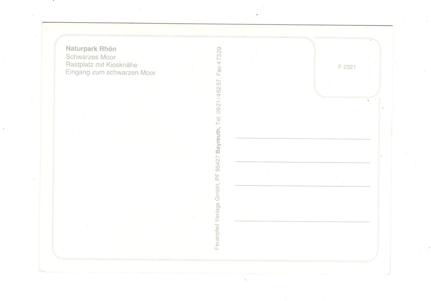 Ansichtskarte Naturpark Hohe Rhön