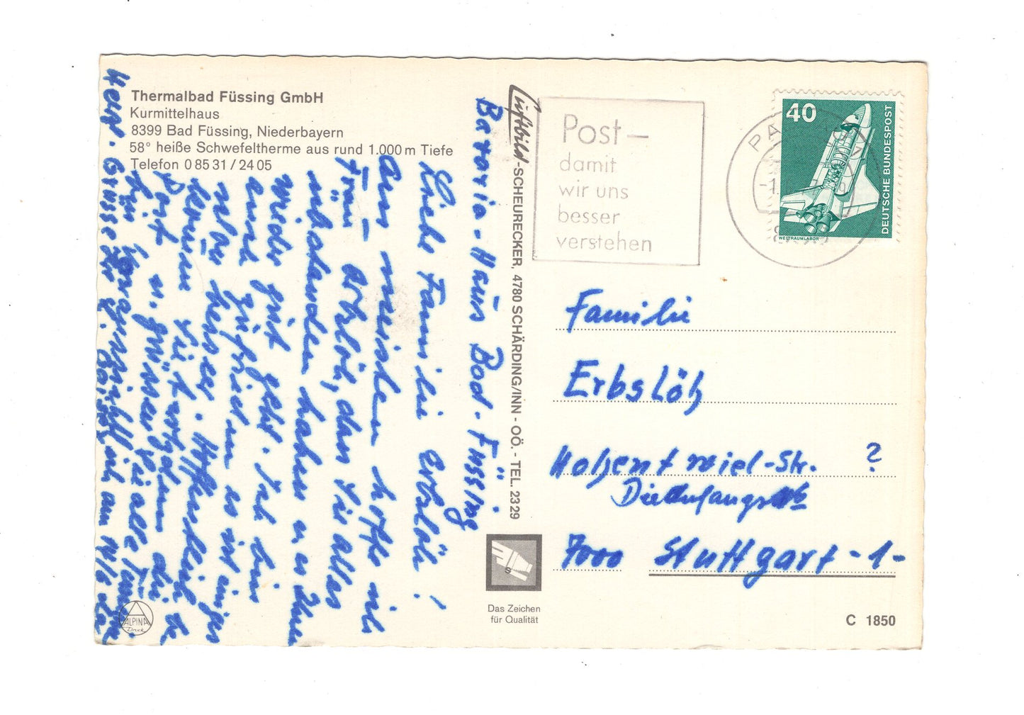 Ansichtskarte Bad Füssing / Kurmittelhaus