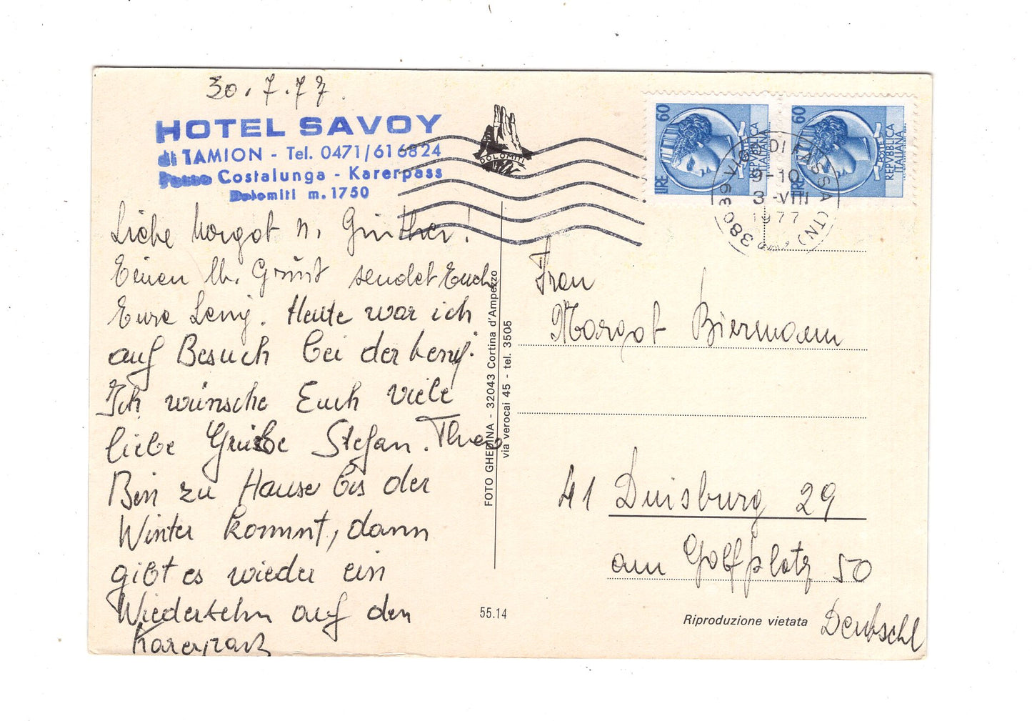 Ansichtskarte Karersee / Dolomiten / Italien / N1-63