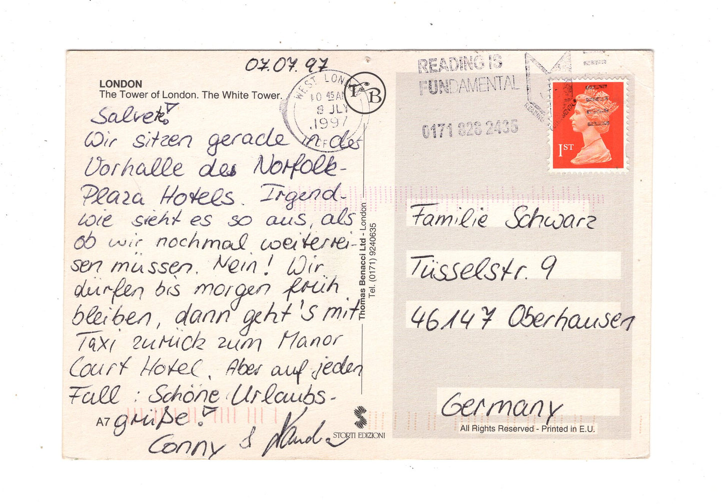 Ansichtskarte London / The Tower of London / England / M1-67