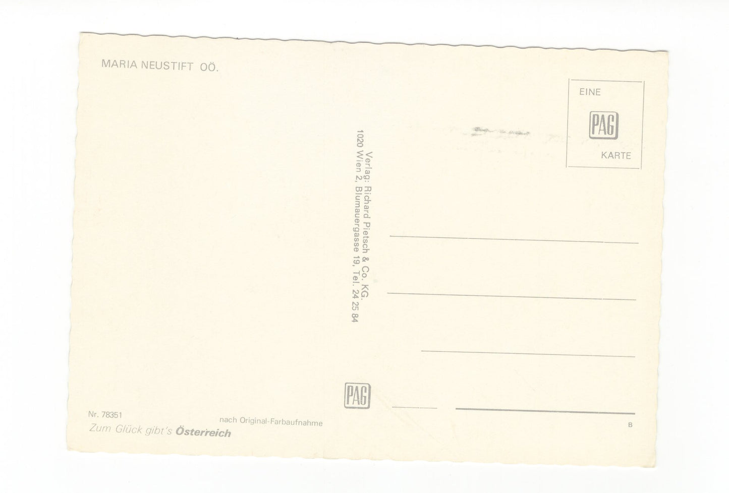 Ansichtskarte Maria Neustift / Oberösterreich / Österreich