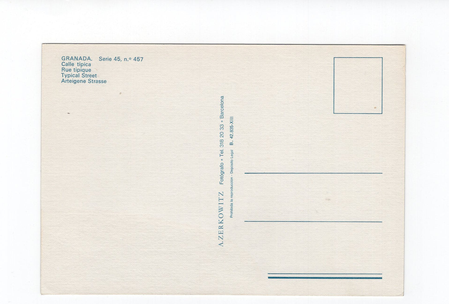 Ansichtskarte Granada / Spanien