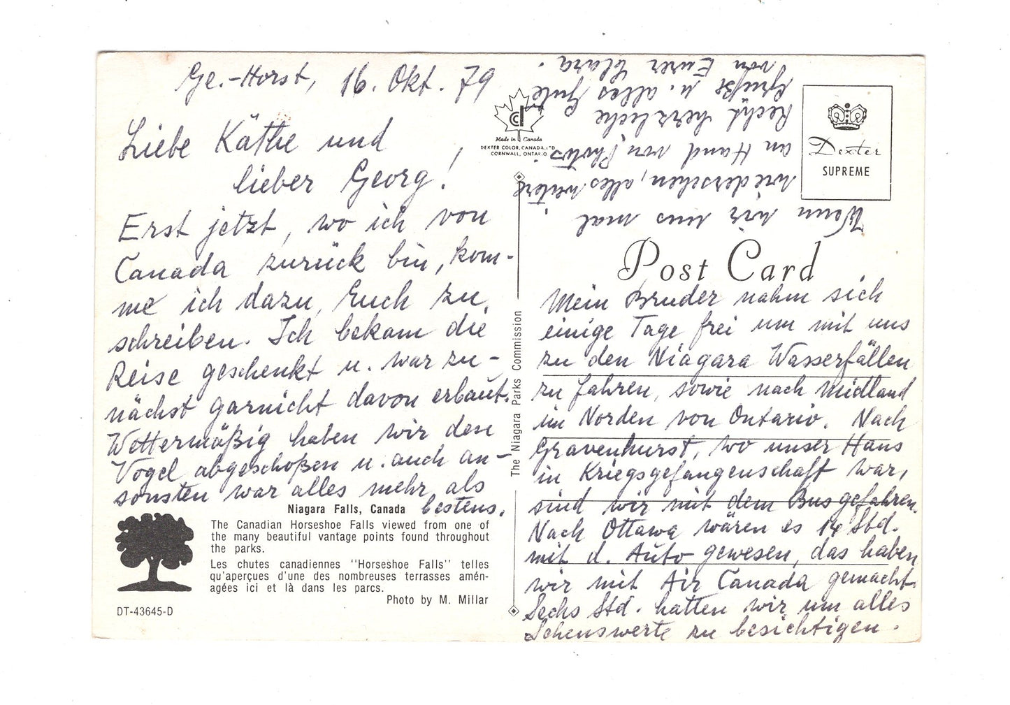 Ansichtskarte Niagara Falls / Ontario / Kanada