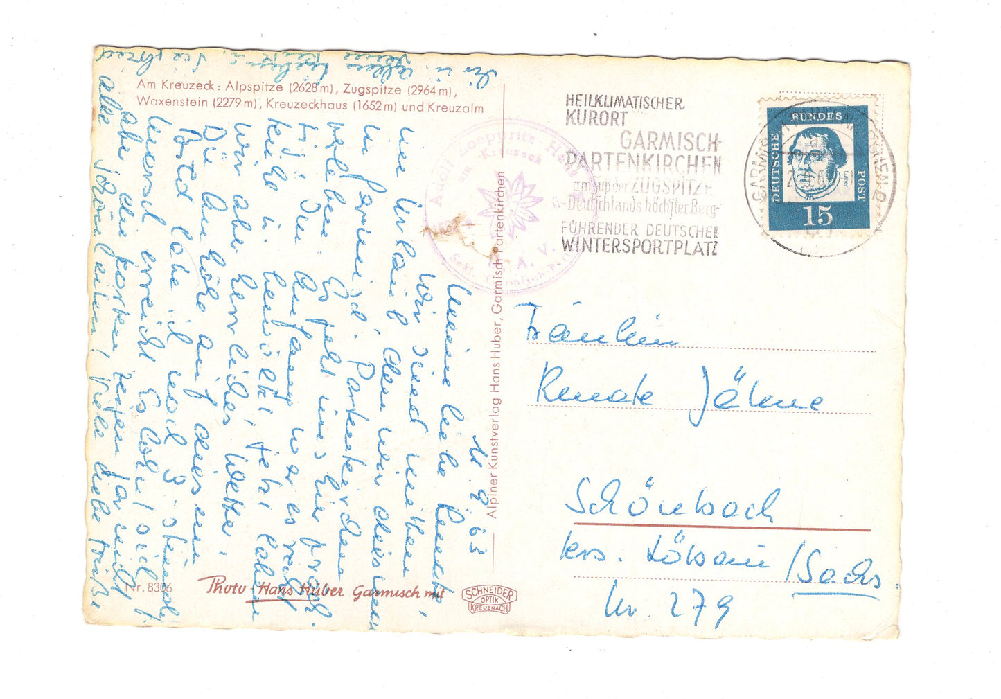 Ansichtskarte Am Kreuzeck / Alpspitze / Zugspitze +++ / H1-70