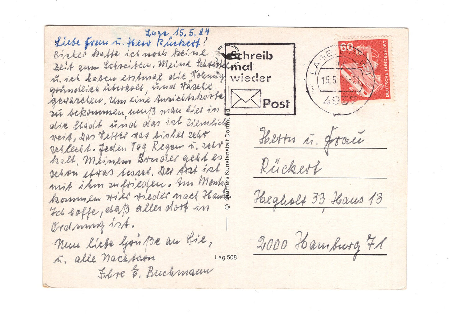 Ansichtskarte Lage in Lippe