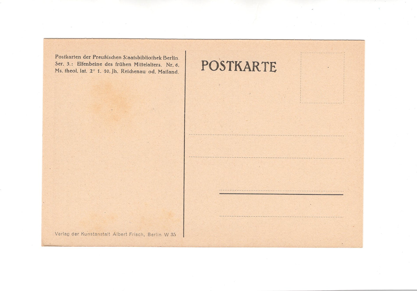 Ansichtskarte / Kunst Postkarte der Preußischen Staatsbibliothek Berlin