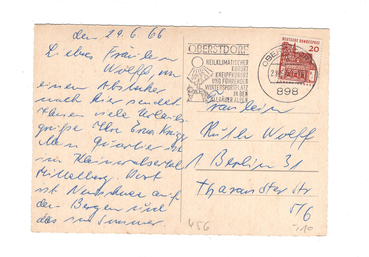 Ansichtskarte Oberstdorf im Allgäu / H1-53