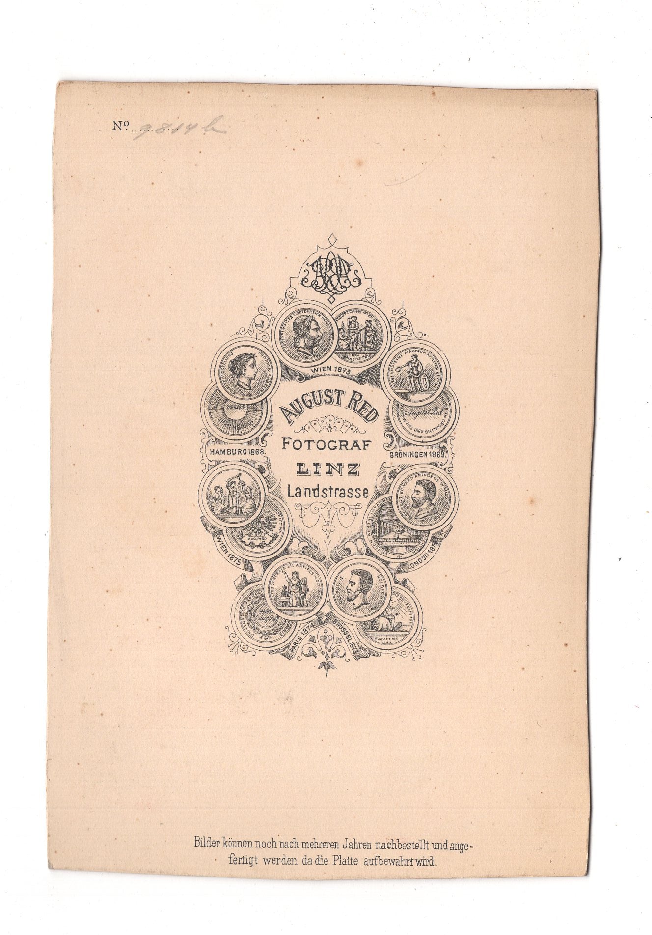 Fotografie Feine Dame - Linz 1870er / CAB W-19