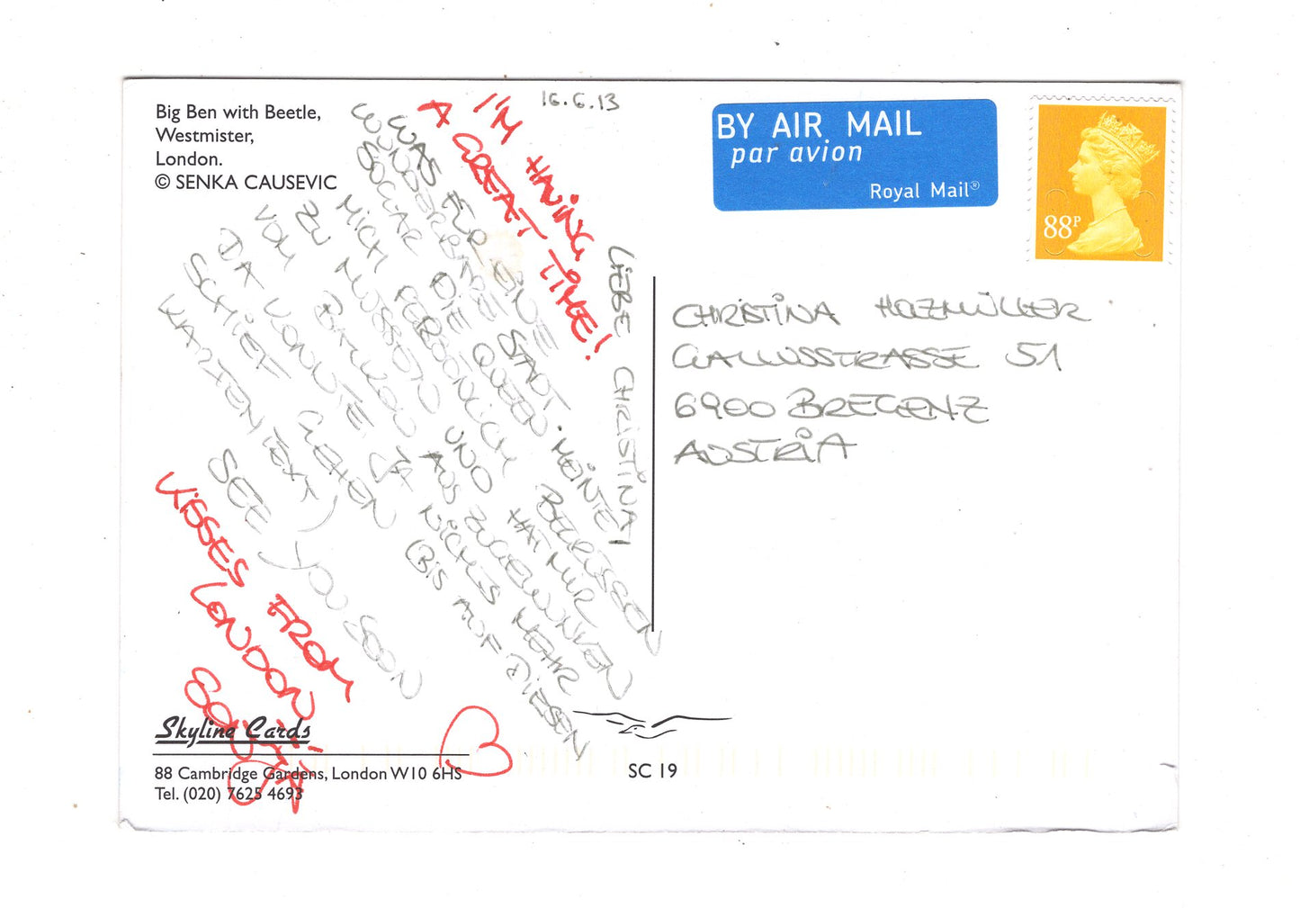 Ansichtskarte London / Big Ben / England / M1-67