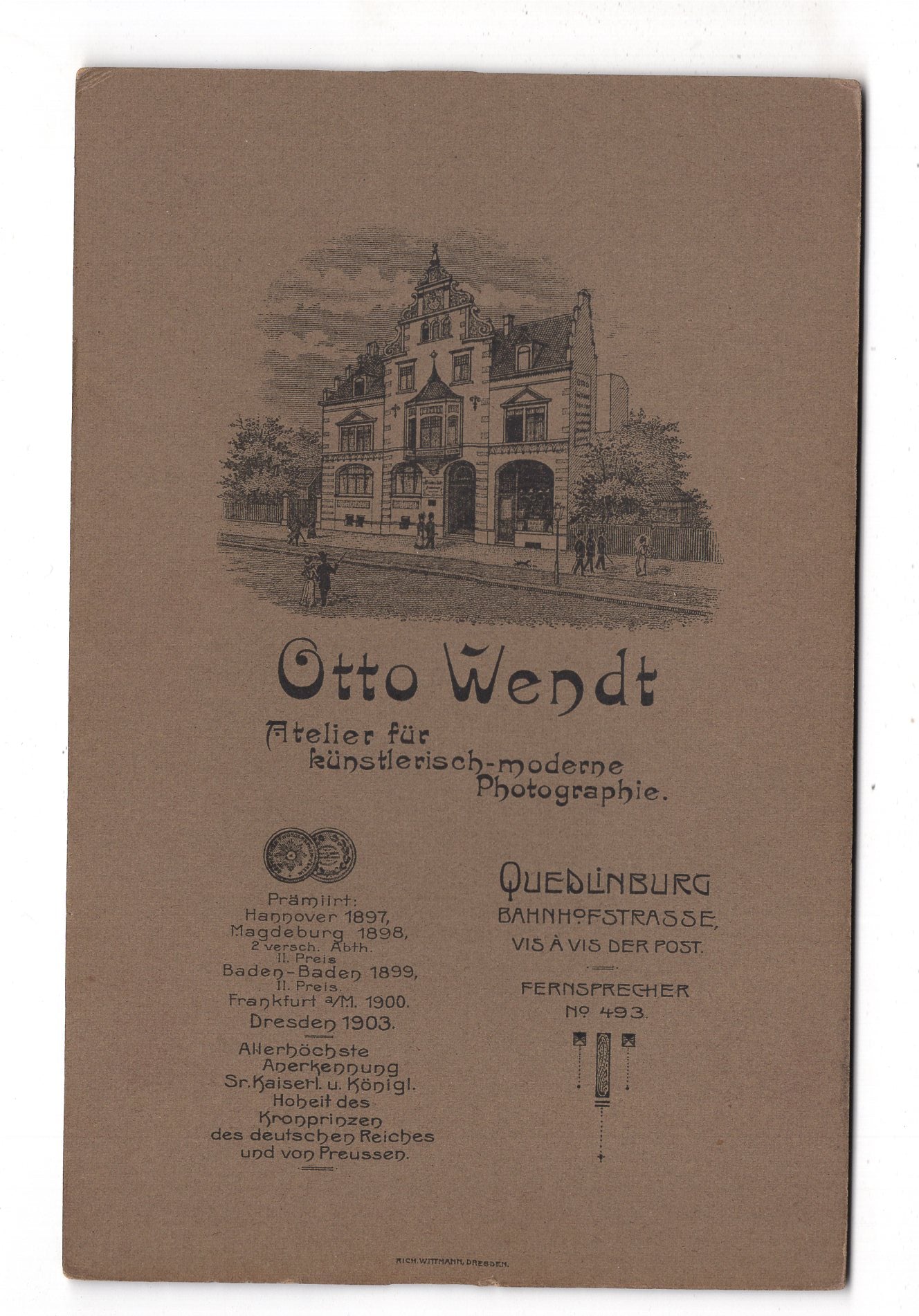 Fotografie Feines Paar - Quedlinburg 1900er / CAB X-34