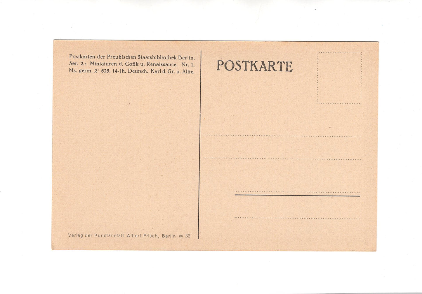 Ansichtskarte / Kunst Postkarte der Preußischen Staatsbibliothek Berlin