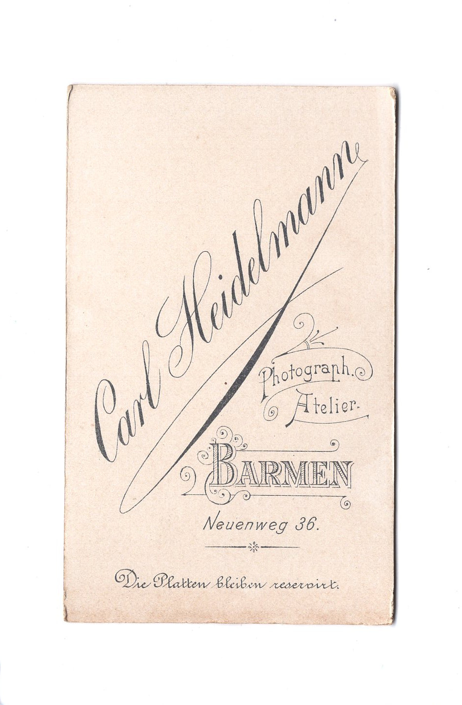 Fotografie Damenportrait - Barmen 1890er