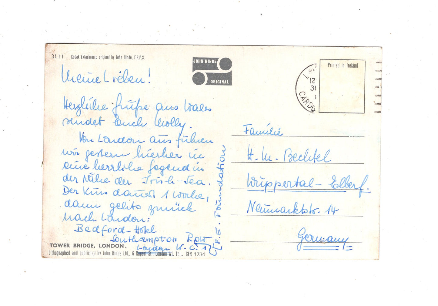 Ansichtskarte London / Tower Bridge / England / M1-67