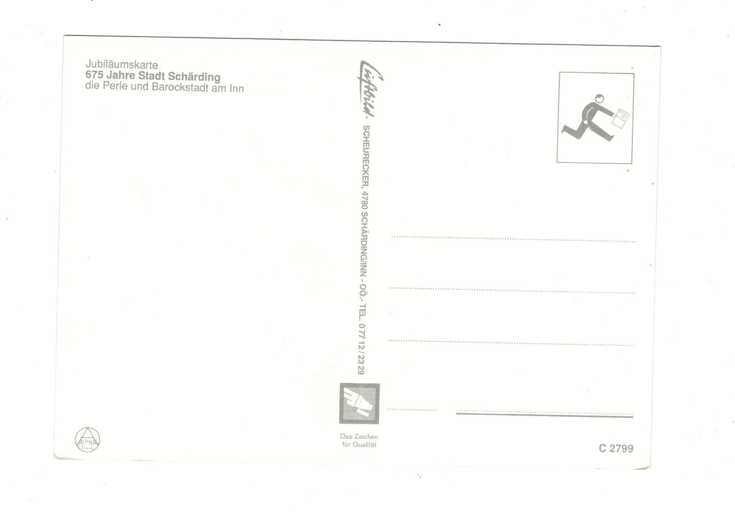 Ansichtskarte 675 Jahre Stadt Schärding am Inn / Österreich