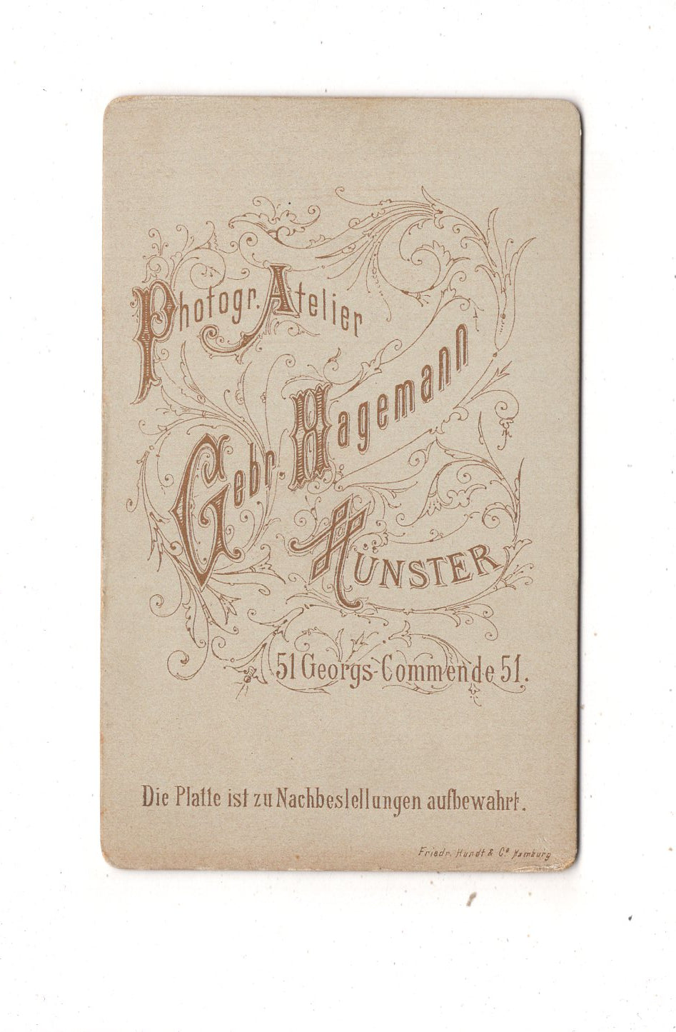 Fotografie Schönes Kinderbild / Baby - Münster 1880er / CDV N1-07