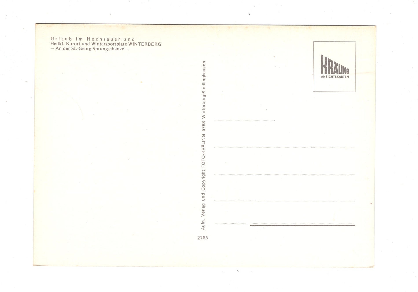 Ansichtskarte Winterberg / Hochsauerland / An der St.-Georg-Sprungschanze / H1-70