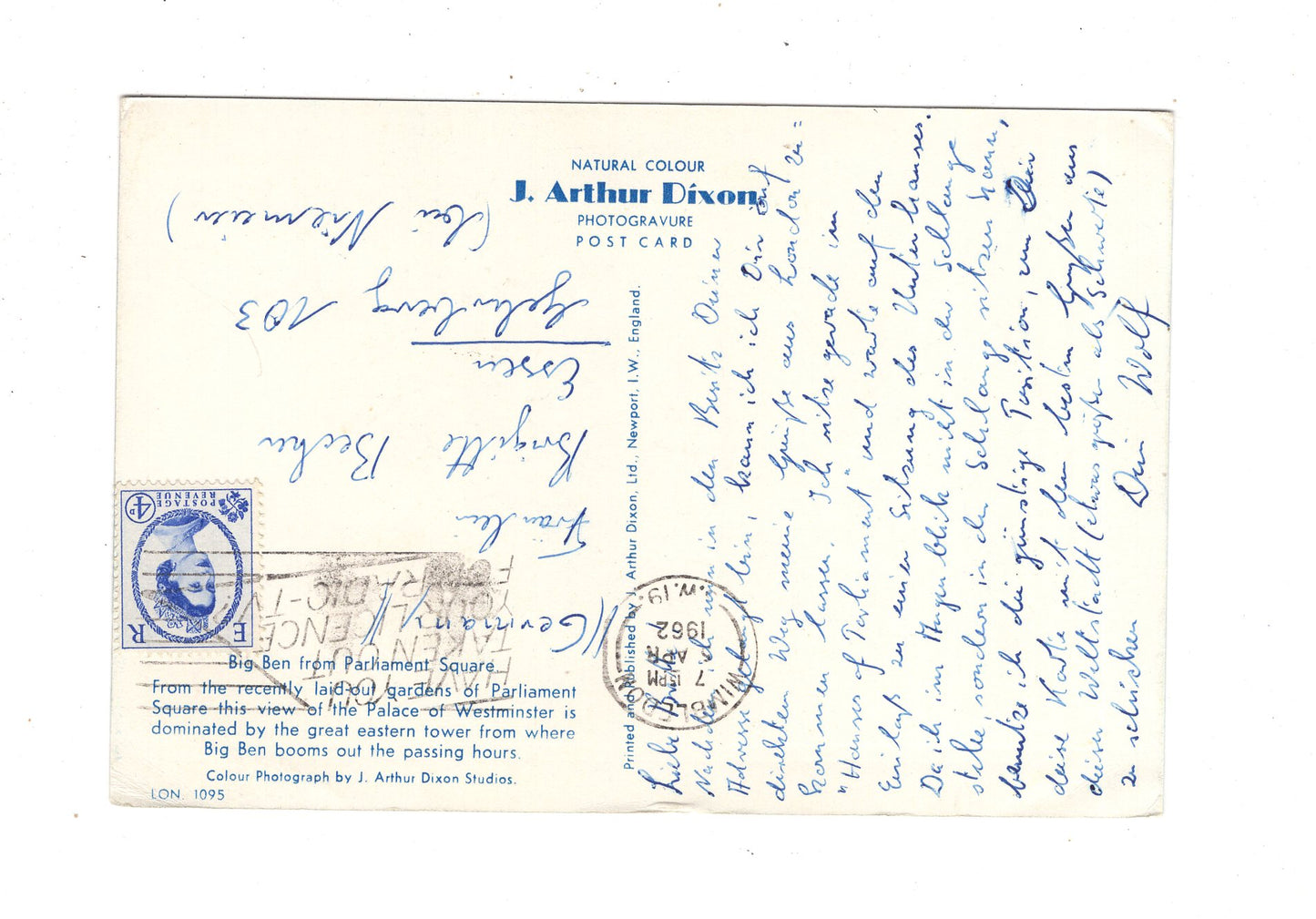 Ansichtskarte London / Big Ben / England / M1-67