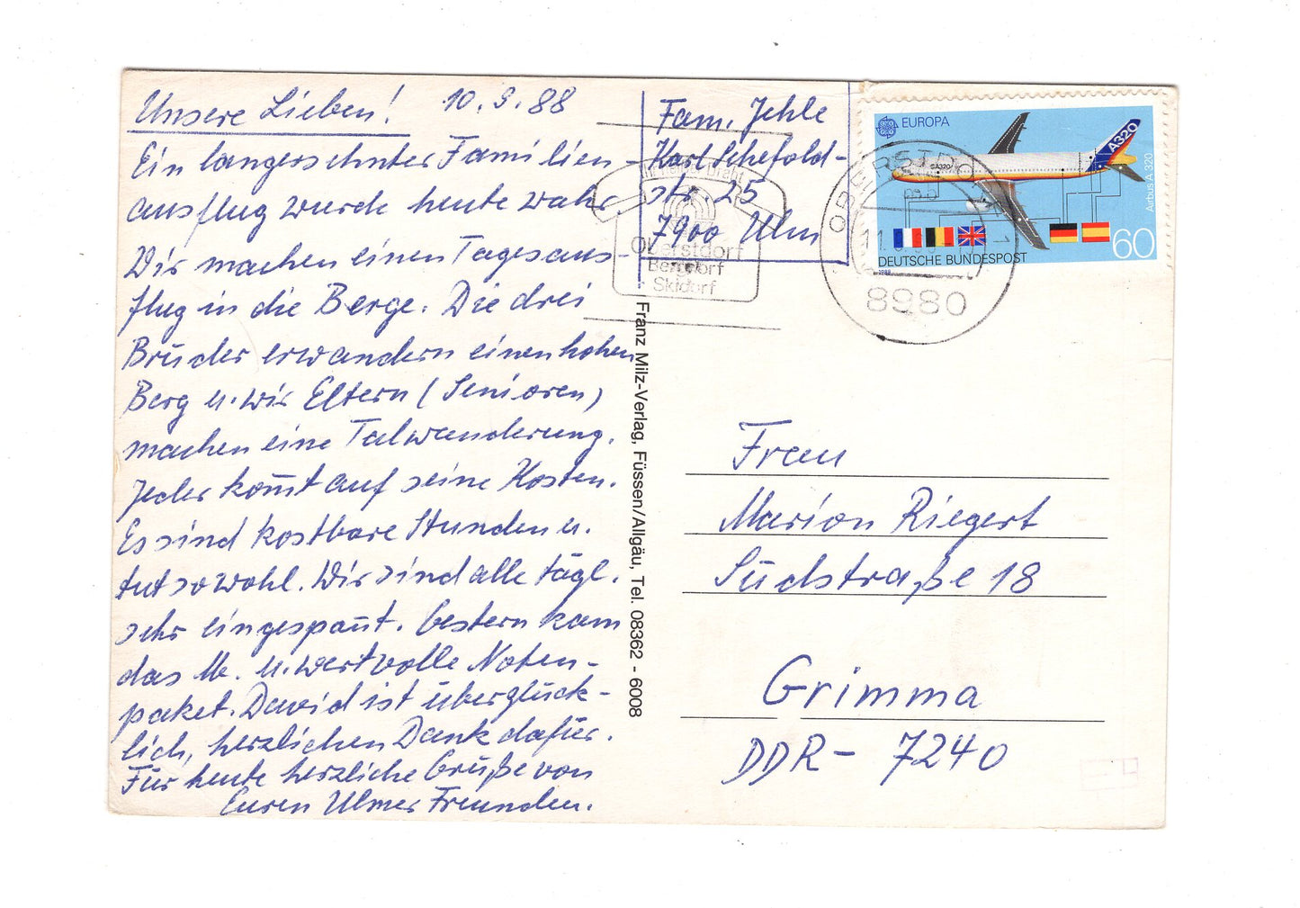 Ansichtskarte Oberstdorf im Allgäu / H1-53