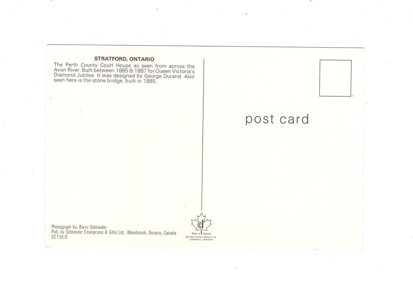 Ansichtskarte Stratford / Ontario / Kanada