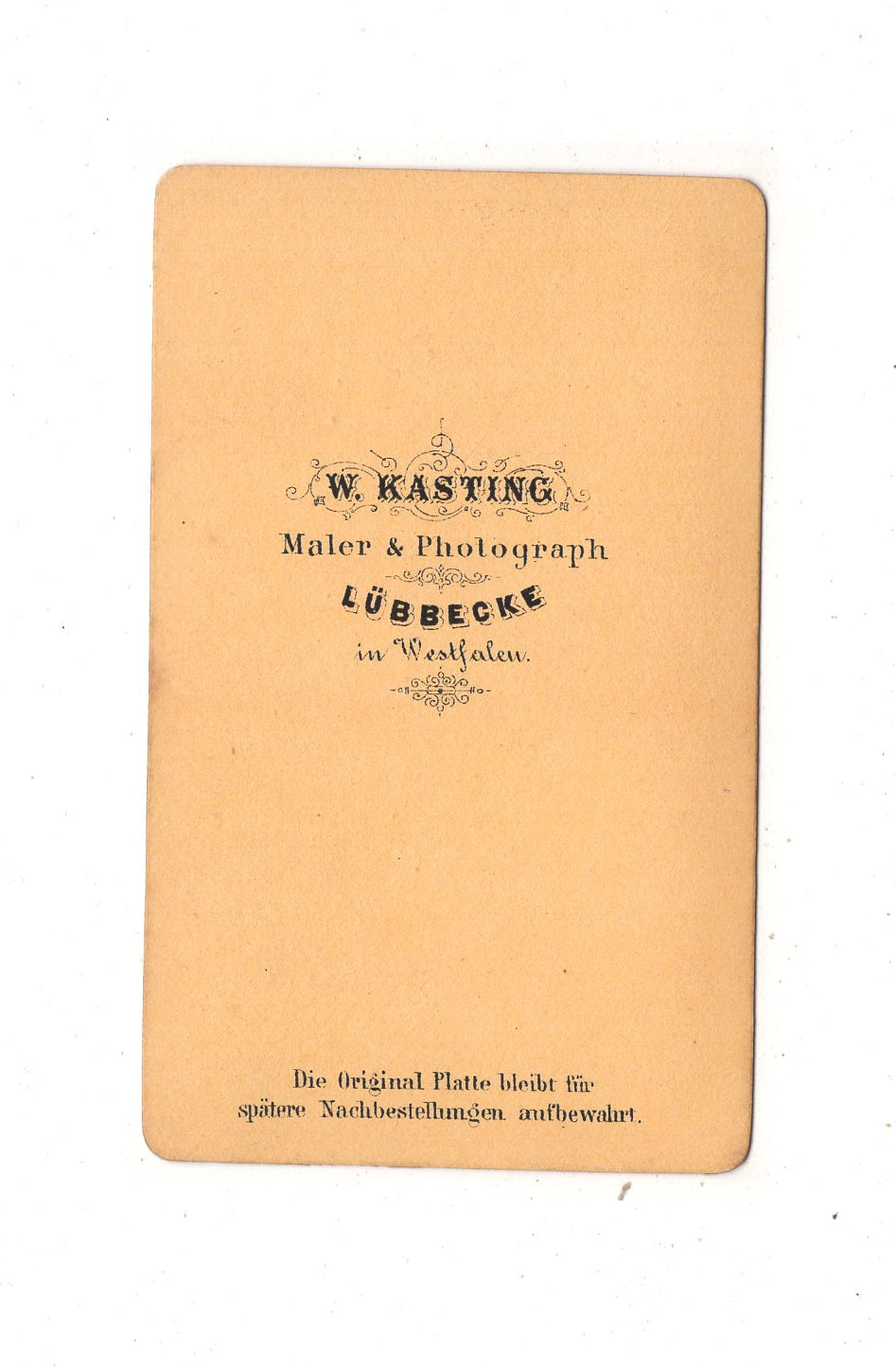 Fotografie Soldat mit Orden - Lübbecke 1860er / CDV M1-04