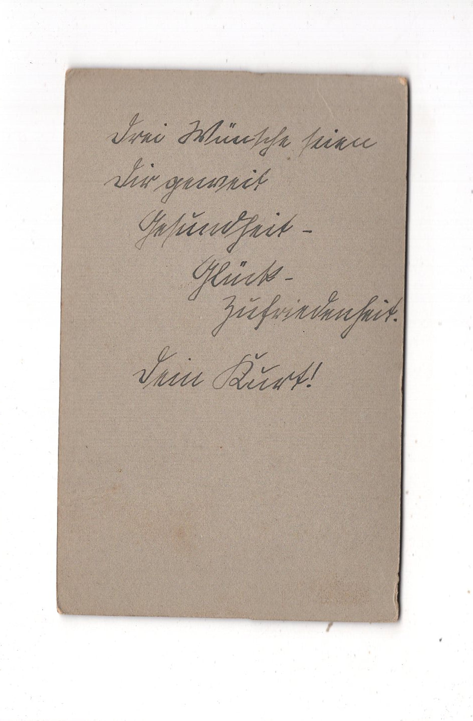 Fotografie Schönes Kinderbild / Baby mit Widmung - unbekannter Ort 1910er / CDV N1-07