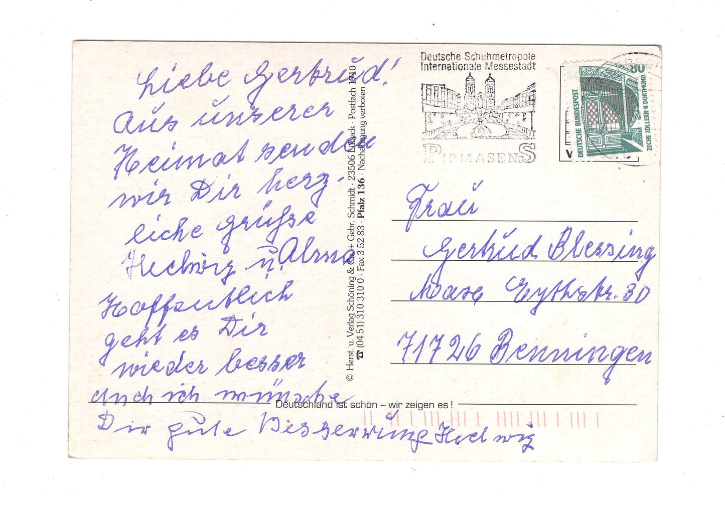 Ansichtskarte Fröhliche Pfalz - Gott erhalt´s