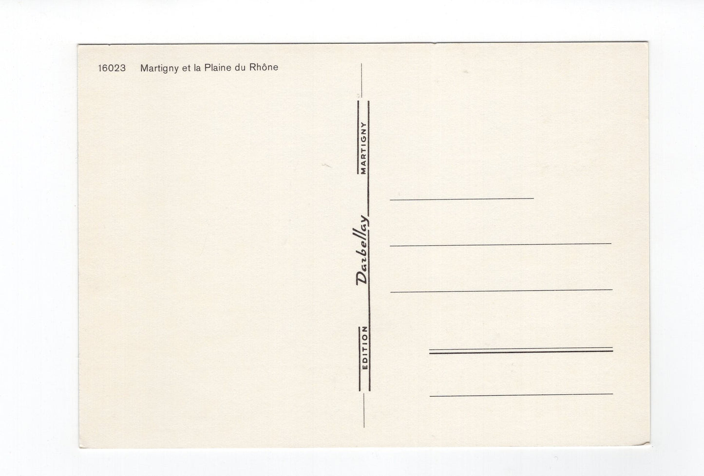 Ansichtskarte Martigny et la Plaine du Rhone / Schweiz