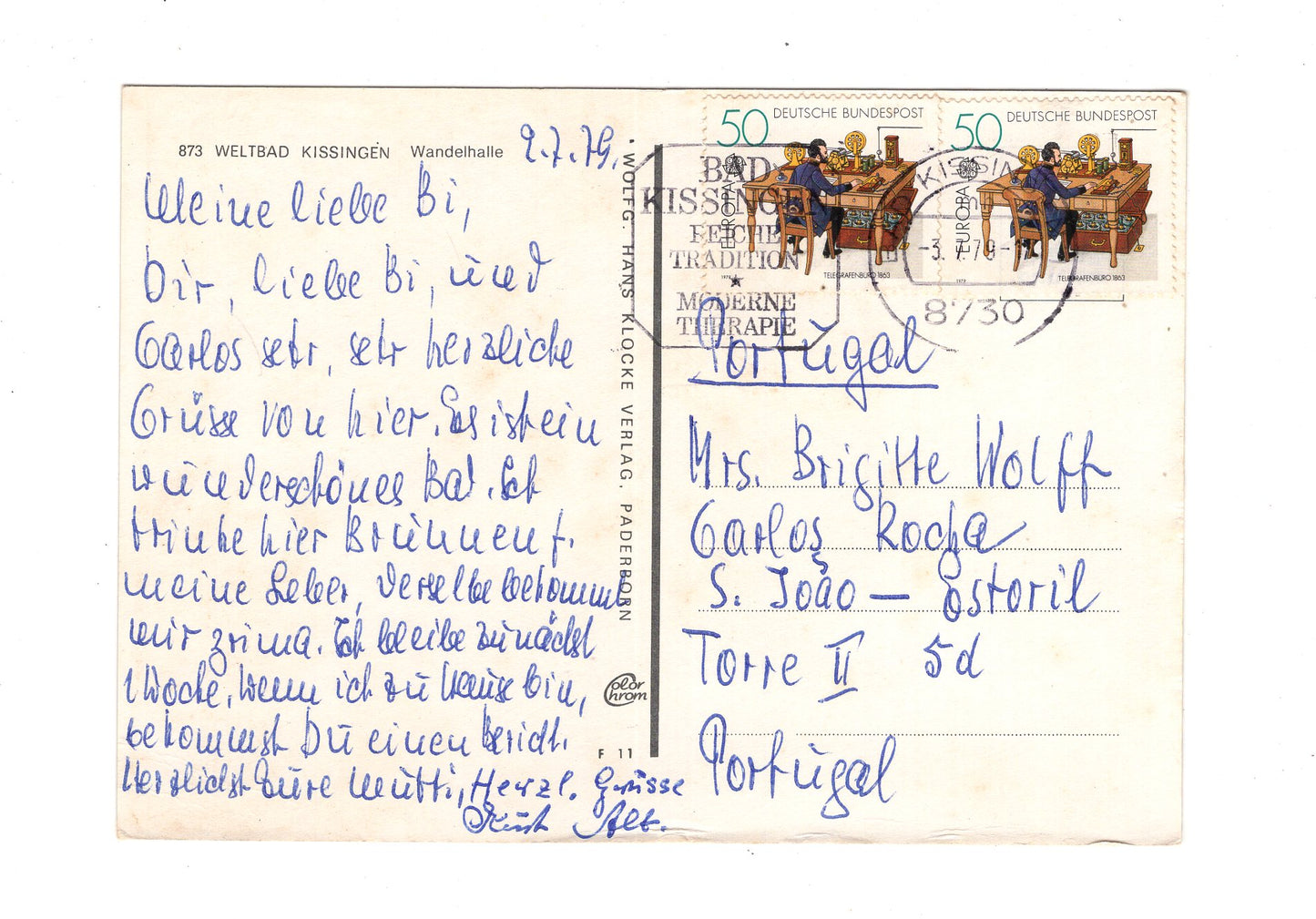Ansichtskarte Bad Kissingen / Wandelhalle
