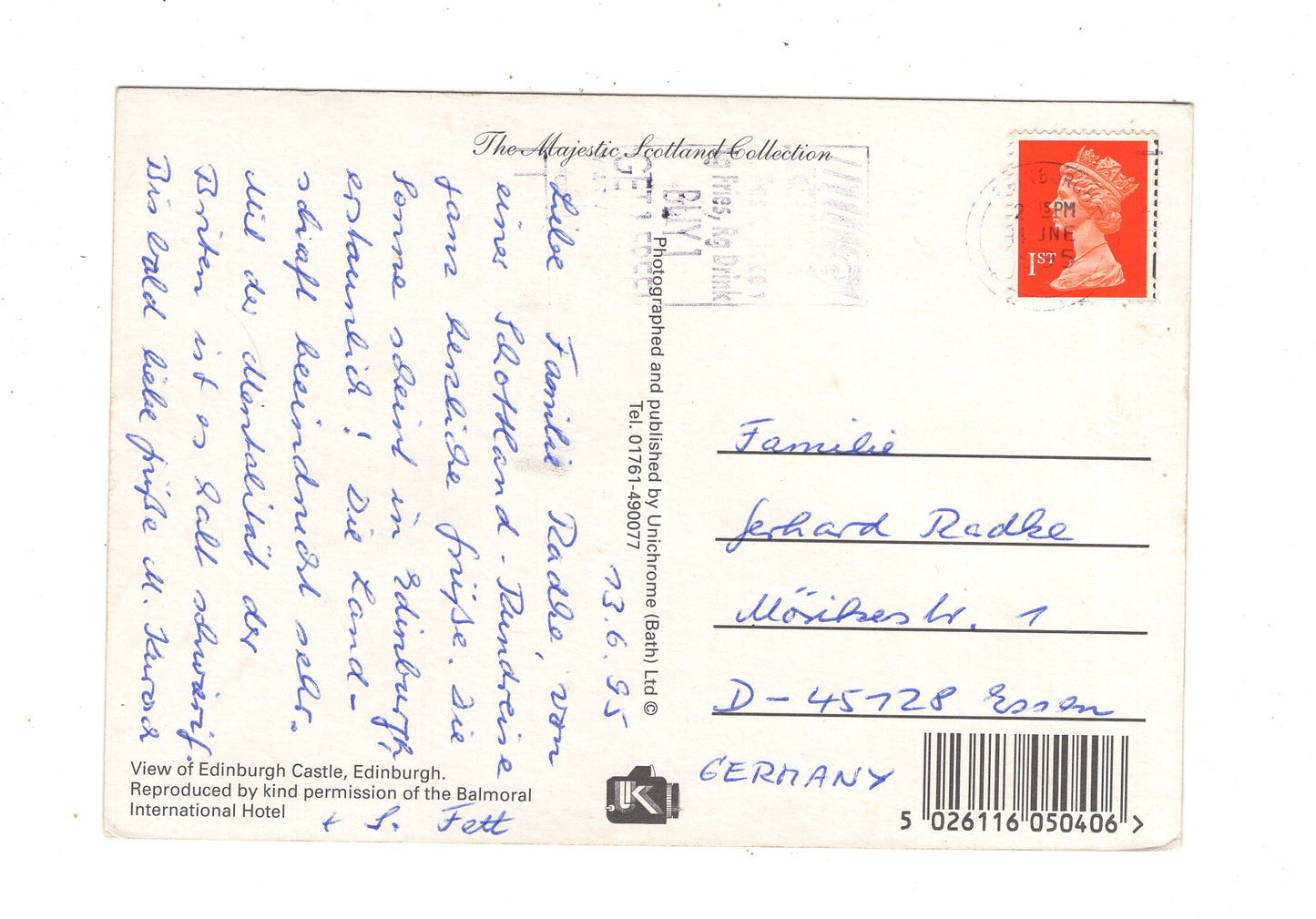 Ansichtskarte Edinburgh Castle / Schottland / M1-67