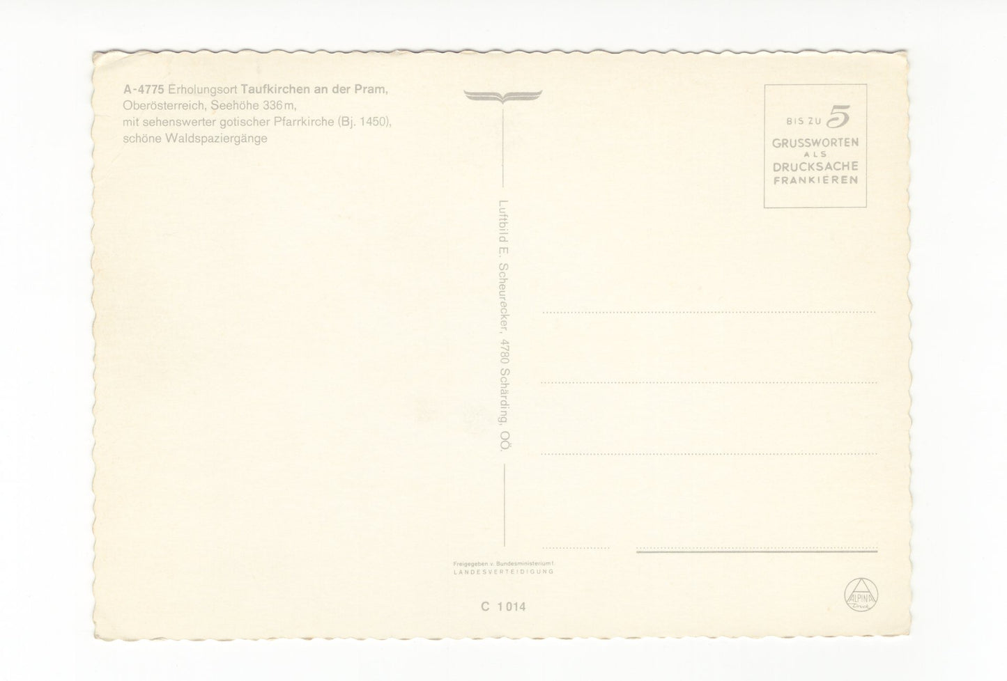 Ansichtskarte Taufkirchen an der Pram / Oberösterreich / Österreich