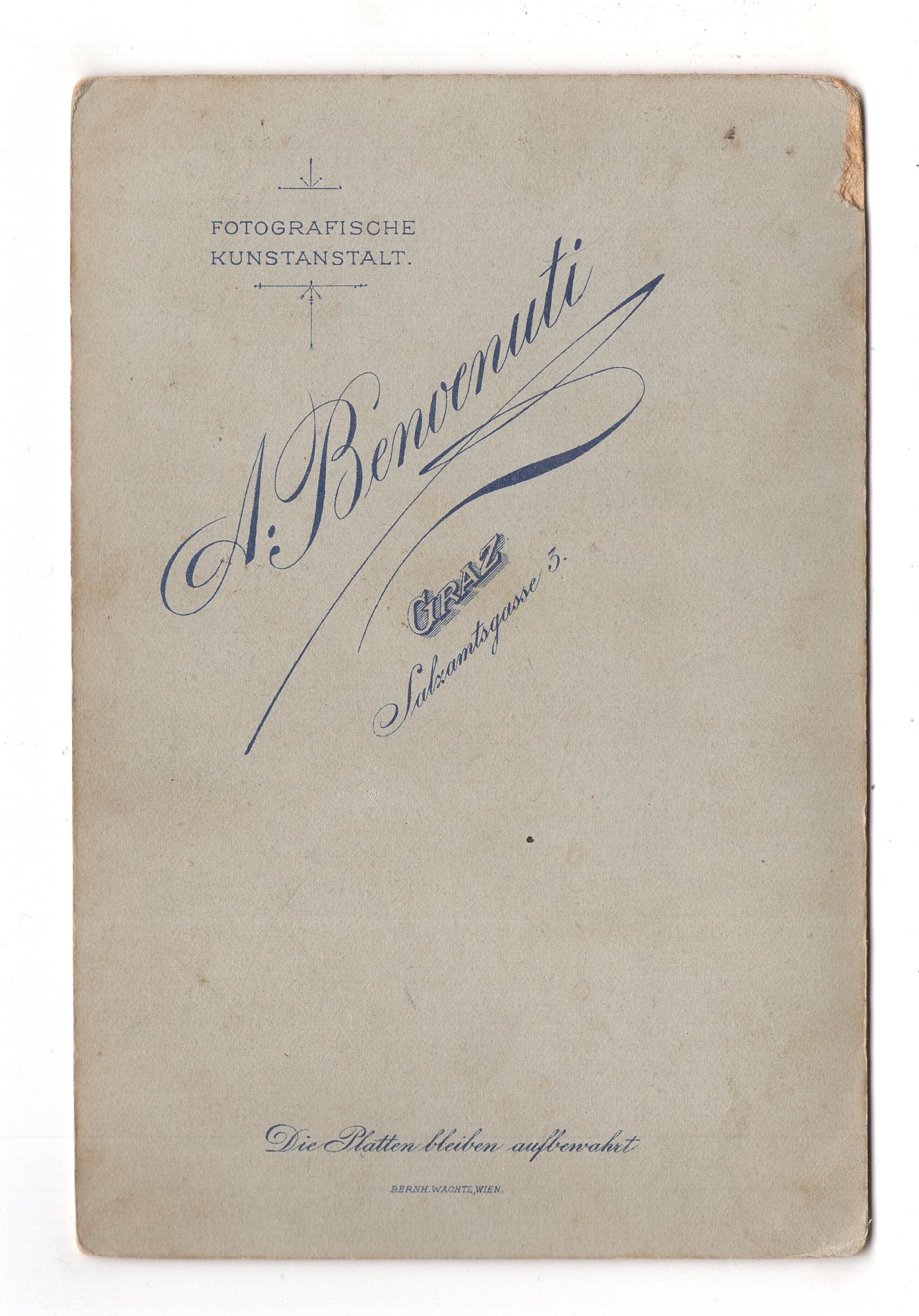 Fotografie Schönes Hochzeitsbild - Graz 1900er / CAB X-36