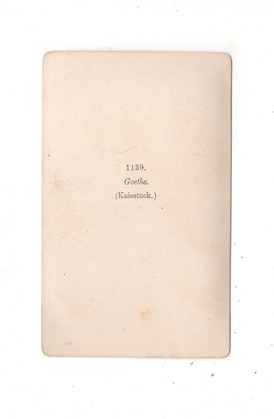 Fotografie Kunst / Johann Wolfgang von Goethe - 1870er