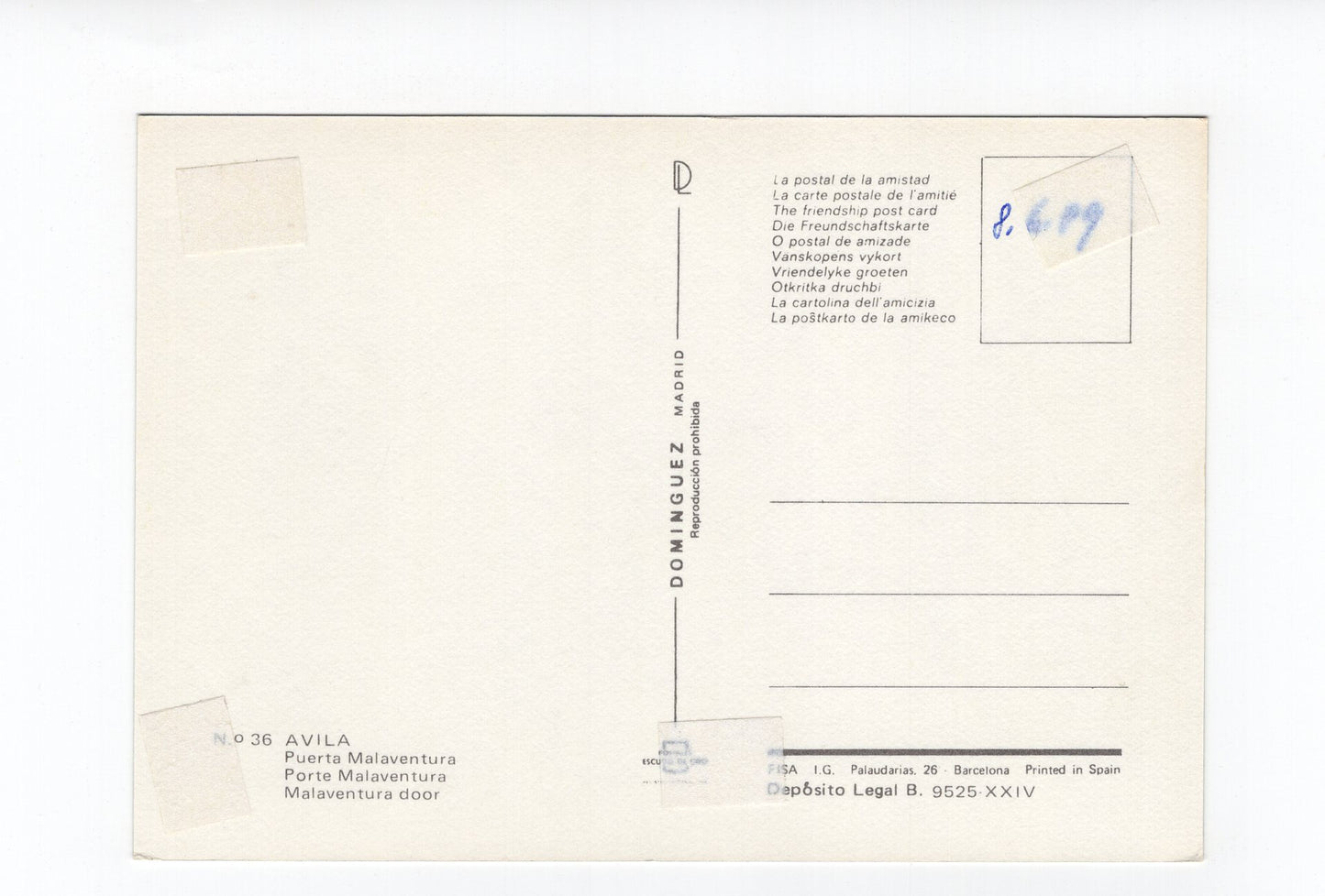 Ansichtskarte Avila / Puerta Malaventura / Spanien