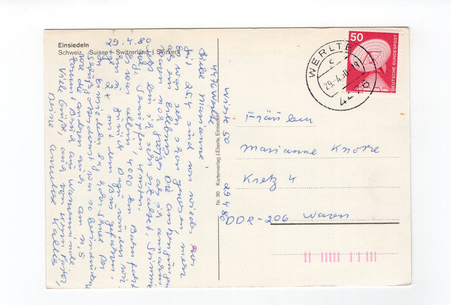 Ansichtskarte Einsiedeln / Schweiz