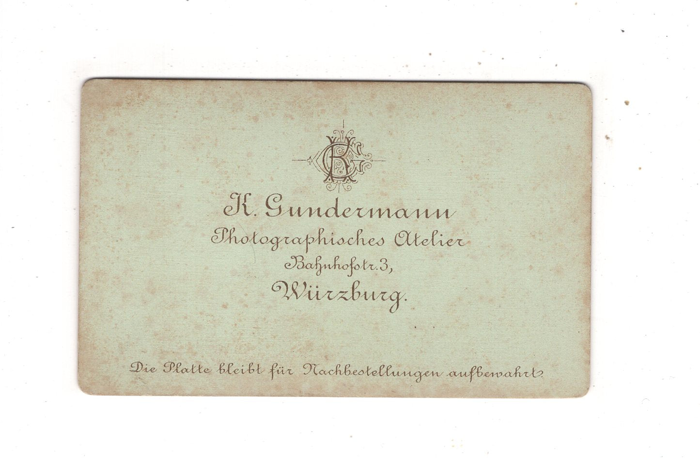 Fotografie Damenportrait - Würzburg um 1880 / CDV N1-11