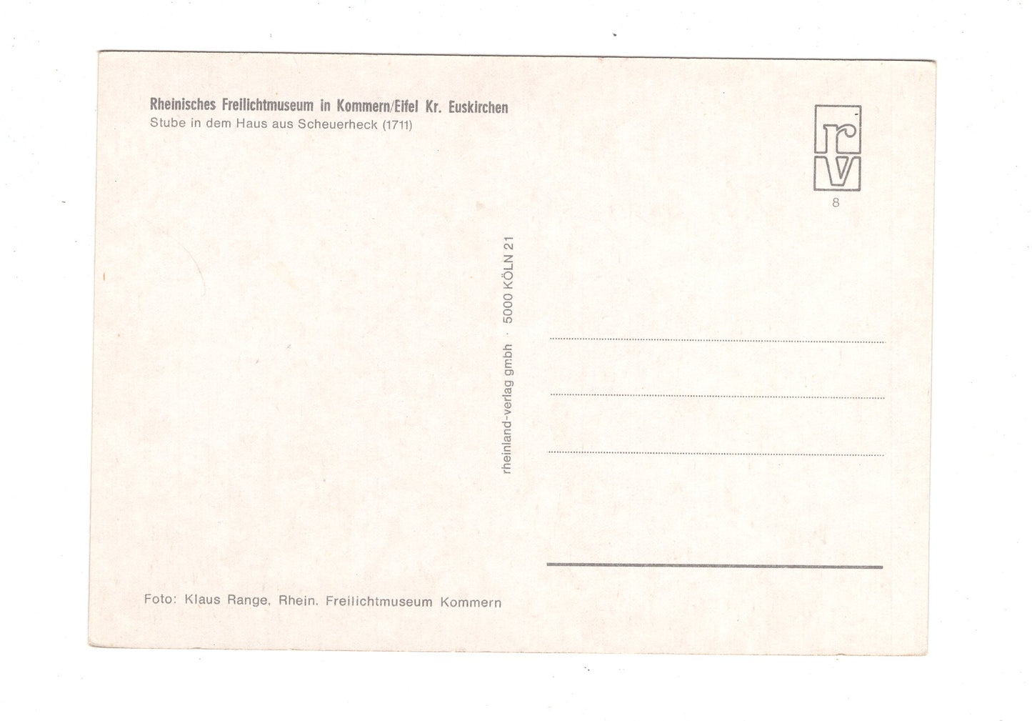 Ansichtskarte Rheinisches Freilichtmuseum in Kommern / Eifel / H1-70