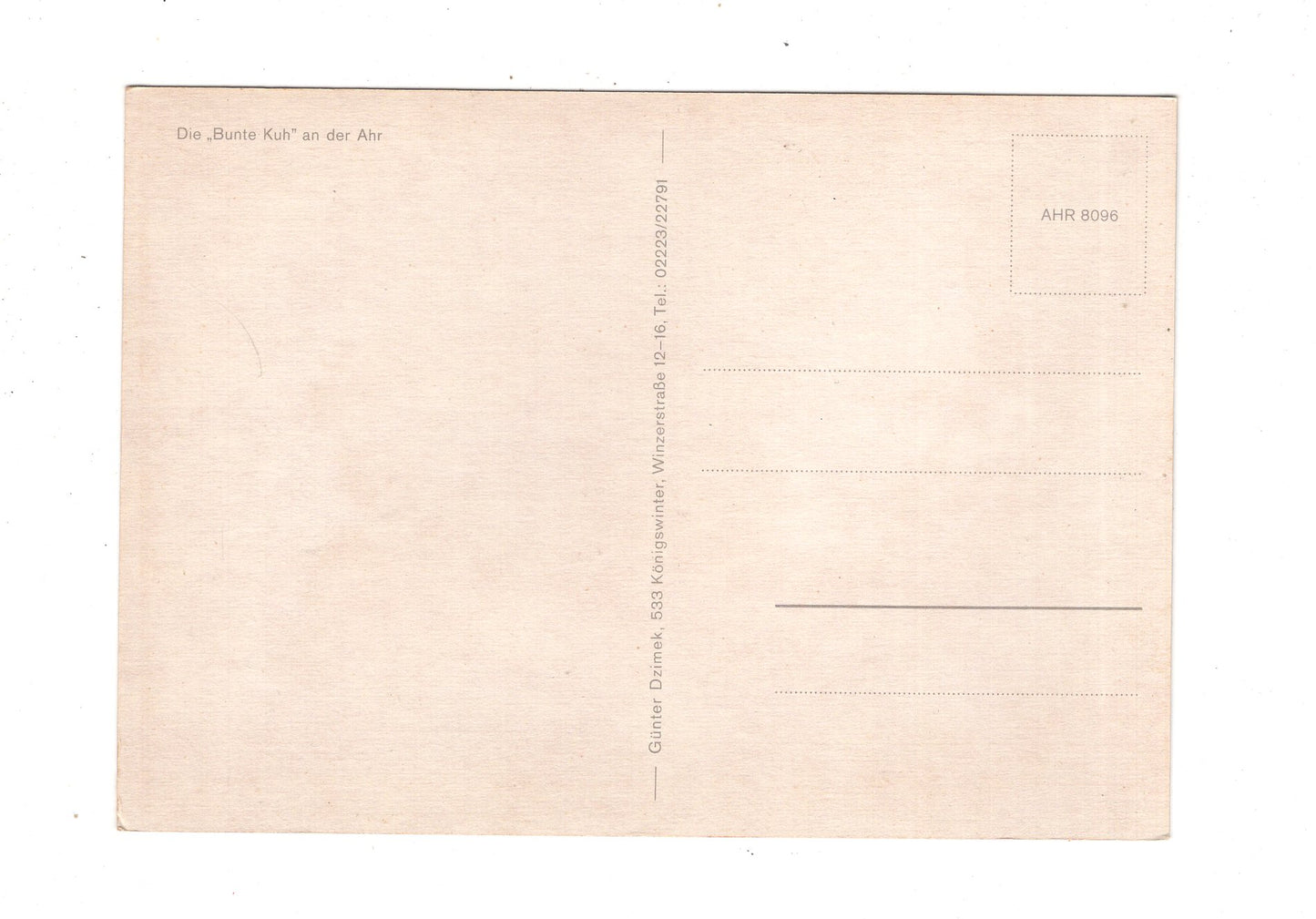 Ansichtskarte Die Bunte Kuh an der Ahr / M1-62